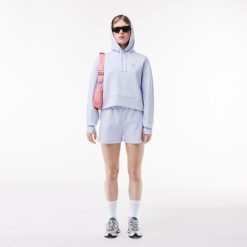 Sweatshirts | LACOSTE Sweatshirt A Capuche Jogger Femme Lacoste Avec Passe-Pouce