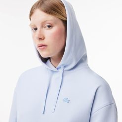 Sweatshirts | LACOSTE Sweatshirt A Capuche Jogger Femme Lacoste Avec Passe-Pouce