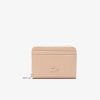 Portefeuilles & Petite Maroquinerie | LACOSTE Petit Porte-Monnaie Unie Chantaco Zippe En Cuir Premium