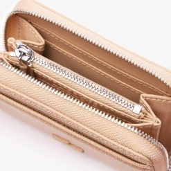 Portefeuilles & Petite Maroquinerie | LACOSTE Petit Porte-Monnaie Unie Chantaco Zippe En Cuir Premium