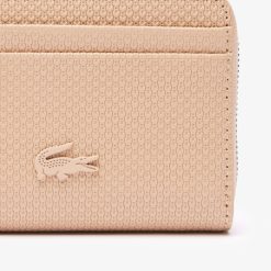 Portefeuilles & Petite Maroquinerie | LACOSTE Petit Porte-Monnaie Unie Chantaco Zippe En Cuir Premium