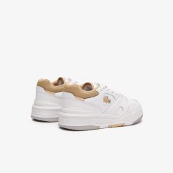 Sneakers | LACOSTE Sneakers Lineshot Femme En Cuir A Col Contraste