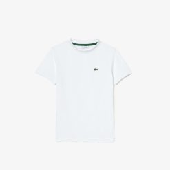 Vetements Fille | LACOSTE T-Shirt Uni En Jersey De Coton