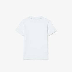 Vetements Fille | LACOSTE T-Shirt Uni En Jersey De Coton