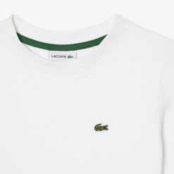 Vetements Fille | LACOSTE T-Shirt Uni En Jersey De Coton