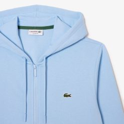 Sweatshirts | LACOSTE Sweatshirt Jogger Zippe Homme En Molleton Lacoste Avec Poche Kangourou