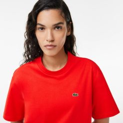 T-Shirts | LACOSTE T-Shirt Relaxed Fit En Jersey De Coton Pima Leger