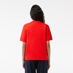 T-Shirts | LACOSTE T-Shirt Relaxed Fit En Jersey De Coton Pima Leger