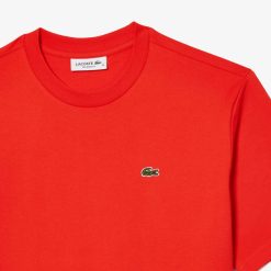 T-Shirts | LACOSTE T-Shirt Relaxed Fit En Jersey De Coton Pima Leger