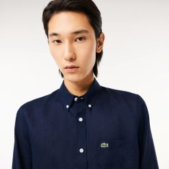 Chemises | LACOSTE Chemise Homme Lacoste En Lin