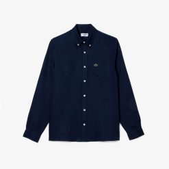 Chemises | LACOSTE Chemise Homme Lacoste En Lin