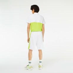 Pantalons & Shorts | LACOSTE Short Homme Regular Fit Color-Block En Molleton De Coton