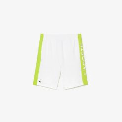 Pantalons & Shorts | LACOSTE Short Homme Regular Fit Color-Block En Molleton De Coton