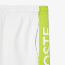 Pantalons & Shorts | LACOSTE Short Homme Regular Fit Color-Block En Molleton De Coton