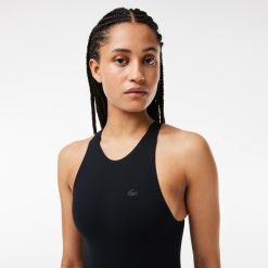 Maillots De Bain | LACOSTE Maillot De Bain Une Piece Femme Lacoste En Polyamide Recycle