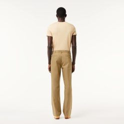 Pantalons & Shorts | LACOSTE Pantalon Chino Straight Fit En Twill De Coton