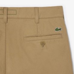 Pantalons & Shorts | LACOSTE Pantalon Chino Straight Fit En Twill De Coton