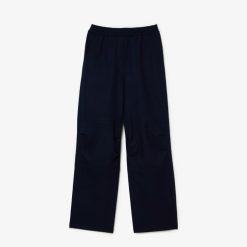 Pantalons & Shorts | LACOSTE Pantalon Large En Flanelle Avec Taille Elastiquee