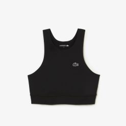 Vetements De Sport | LACOSTE Brassiere Femme Lacoste Quick-Dry En Polyamide Recycle Stretch