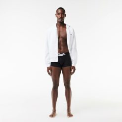 Sous-Vetements & Vetements D'Interieur | LACOSTE Lot De 3 Boxers Courts Homme Lacoste Avec Imprime Crocodile