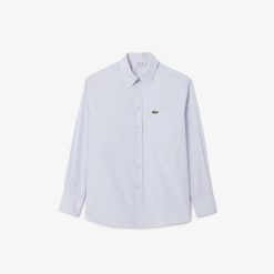 Chemises & Hauts | LACOSTE Chemise Oversize Fit En Popeline De Coton