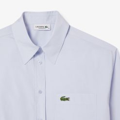 Chemises & Hauts | LACOSTE Chemise Oversize Fit En Popeline De Coton