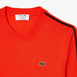 T-Shirts | LACOSTE T-Shirt Fabrique En France En Lyocell Et Laine