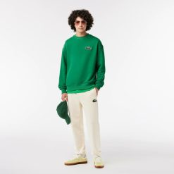 Sweatshirts | LACOSTE Sweatshirt Jogger Unie Lacoste Loose Fit Avec Badge Crocodile