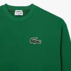 Sweatshirts | LACOSTE Sweatshirt Jogger Unie Lacoste Loose Fit Avec Badge Crocodile