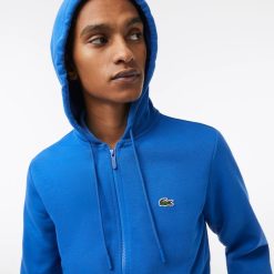 Sweatshirts | LACOSTE Sweatshirt Jogger Zippe Homme En Molleton Lacoste Avec Poche Kangourou