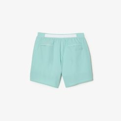 Maillots De Bain | LACOSTE Short De Bain Leger Court Uni Avec Boxer Integre