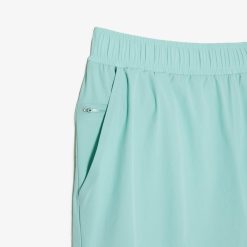 Maillots De Bain | LACOSTE Short De Bain Leger Court Uni Avec Boxer Integre