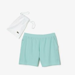 Maillots De Bain | LACOSTE Short De Bain Leger Court Uni Avec Boxer Integre