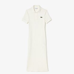 Robes & Jupes | LACOSTE Robe Longue Esprit Polo Femme Lacoste