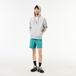 Vetements De Sport | LACOSTE Short A Carreaux Homme Lacoste Sport En Mesh Extensible