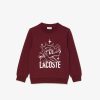 Vetements Fille | LACOSTE Sweatshirt Imprime Crocodile En Coton