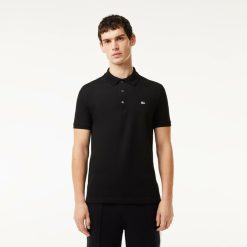 Polos | LACOSTE Polo Slim Fit Coton Stretch Pique Crocodile Gris