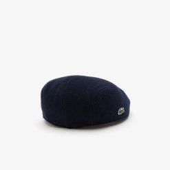 Chapeaux & Casquettes | LACOSTE Beret Unie Lacoste En Feutre De Laine Melangee