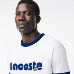 T-Shirts | LACOSTE T-Shirt Avec Imprime Lacoste Et Details Contrastes