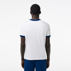 T-Shirts | LACOSTE T-Shirt Avec Imprime Lacoste Et Details Contrastes