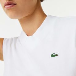 Vetements De Sport | LACOSTE Polo Sans Manche Femme Golf Lacoste Sport Ultra-Dry En Coton Biologique