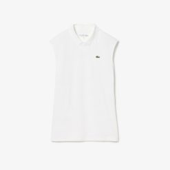 Vetements De Sport | LACOSTE Polo Sans Manche Femme Golf Lacoste Sport Ultra-Dry En Coton Biologique