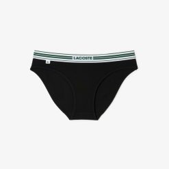 Sous-Vetements Et Vetements D'Interieur | LACOSTE Culotte Avec Ceinture Contrastee Siglee