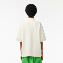 Polos | LACOSTE Polo Oversize En Pique Double Face De Coton