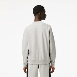 Sweatshirts | LACOSTE Sweatshirt Color-Block Homme Lacoste En Molleton Gratte