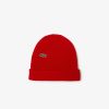 Chapeaux & Casquettes | LACOSTE Bonnet Unie Lacoste En Laine Cotelee