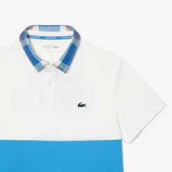 Vetements De Sport | LACOSTE Polo A Manches Courtes Color-Block Homme Lacoste Tennis