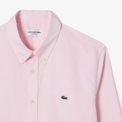 Chemises | LACOSTE Chemise Regular Fit En Coton Premium Uni