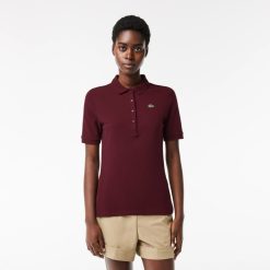 Vetements De Sport | LACOSTE Polo Femme Slim Fit Golf Lacoste Sport Ultra-Dry En Coton Biologique