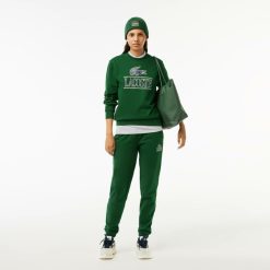 Sweatshirts | LACOSTE Sweatshirt Jogger Avec Marquage En Molleton De Coton